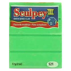 2 oz. Sculpey III Lime (S302 521) POLYMER CLAY