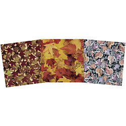 Paper Pizazz® 11¾ x 12 *Autumn Leaves* Patterned SCRAPBOOK PAPER Assortment
