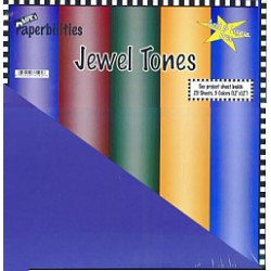 Paperbilities® 12x12 *Jewel Tones* SCRAPBOOK CARD STOCK PAPER Assortment