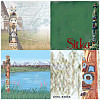 12x12 *Native Totems* Alaskan Printed SCRAPBOOK PAPER Assortment