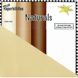 Paperbilities® 12x12 *Naturals* SCRAPBOOK CARD STOCK PAPER Assortment