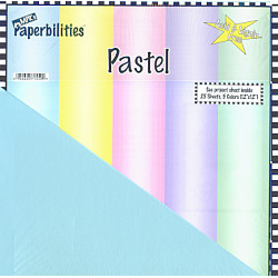 Paperbilities® 12x12 *Pastel* SCRAPBOOK CARD STOCK PAPER Assortment