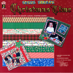 Paper Pizazz® 18-Page 11¾ x 12 *Christmas Time* SCRAPBOOK PAPER Book Assortment