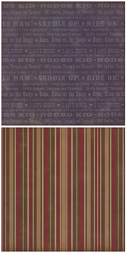 Creative Imaginations® 12x12 *Saddle Up* Double-Sided Patterned SCRAPBOOK PAPER