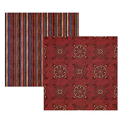 Creative Imaginations® 12x12 *Western Bandanna & Stripes* Double-Sided SCRAPBOOK PAPER