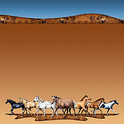 SugarTree® 12x12 *Western Horses* Printed SCRAPBOOK PAPER