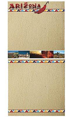 Stamping Station® 12x12 Southwest *Arizona* Companion SCRAPBOOK PAPER Set