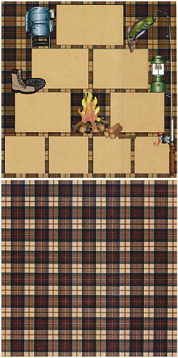 Paper Pizazz® 11¾ x 12 *Camping* Companion SCRAPBOOK PAPER Set
