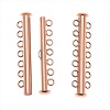 41.5mm Seven Ring/Strand Copper Tone SLIDER TUBE CLASP