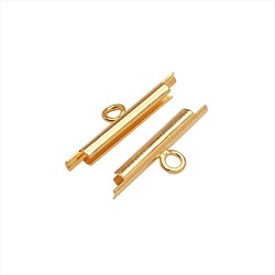 Miyuki 15mm Gold Plated SLIDE END TUBES