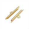 Miyuki 20mm Gold Plated SLIDE END TUBES