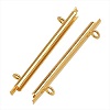 Miyuki 35mm Gold Plated SLIDE END TUBES