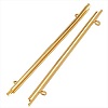 Miyuki 60mm Gold Plated SLIDE END TUBES