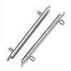 Miyuki 35mm Silver Plated SLIDE END TUBES