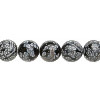 10mm Snowflake Obsidian ROUND Beads