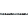 2mm Snowflake Obsidian ROUND Beads - 16" Strand