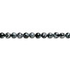 3mm Snowflake Obsidian ROUND Beads - 8" Strand