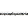 4mm Snowflake Obsidian ROUND Beads