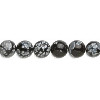 8mm Snowflake Obsidian ROUND Beads