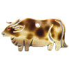 15x30mm Spotted Shell OX, COW Animal Fetish Bead