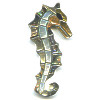 31x70mm Inlay Shell SEAHORSE Pendant/Focal Bead
