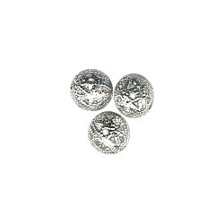 8mm Silver Plated Brass FILIGREE ROUND Beads