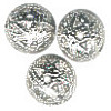 8mm Silver Plated Brass FILIGREE ROUND Beads