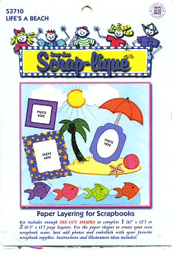 Scrap-Lique® (Circa 1999) *Life's A Beach* Paper DIE CUTS