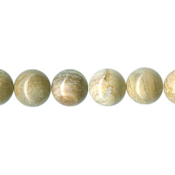 8mm Silver Leaf Jasper ROUND Beads