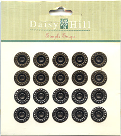 Daisy Hill®  *SIMPLE SNAPS*, 1/2" diameter, Pewter/Brass