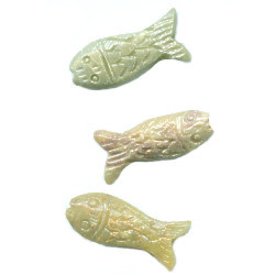 12x28mm Soapstone FISH Animal Fetish Bead