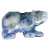 14x20mm 3-D Sodalite BEAR Animal Fetish Pendant/Focal Bead