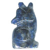 10x20mm 3-D Sodalite HOWLING COYOTE/WOLF Animal Fetish Bead