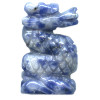 14x22mm Sodalite STANDING DRAGON Animal Fetish Bead