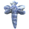 21x29mm Sodalite DRAGONFLY Animal Fetish Bead