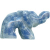 15x22mm 3-D Sodalite ELEPHANT Animal Fetish Bead