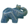 19x25mm 3-D Sodalite ELEPHANT Animal Fetish Bead