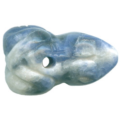 11x18mm Sodalite FROG Animal Fetish Bead