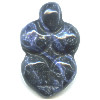 16x25mm Sodalite (Flat-Back) GODDESS Bead