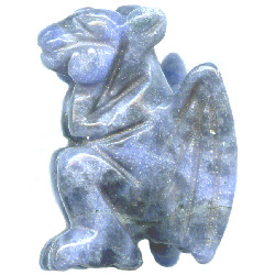 20mm Sodalite 3-D GARGOYLE Bead