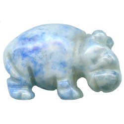 14x22mm Sodalite HIPPO Animal Fetish Bead