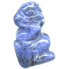 12x20mm Sodalite 3-D MONKEY Animal Fetish Bead