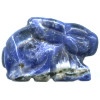 11x18mm Sodalite 3-D RABBIT Animal Fetish Bead