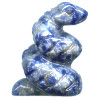 15x20mm Sodalite 3-D SNAKE Animal Fetish Bead