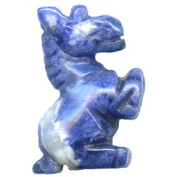 20mm Sodalite 3-D UNICORN Bead