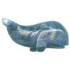 10x22mm Sodalite 3-D WHALE Animal Fetish Bead