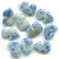 8x12mm Sodalite Zuni BEAR Animal Fetish Beads