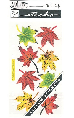 Sticko® Vellum *Maple Leaves* STICKERS