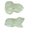 12x18mm New Jade Serpentine FROG Animal Fetish Bead