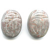 13x18mm Spotted Jasper SCARAB, BEETLE Beads